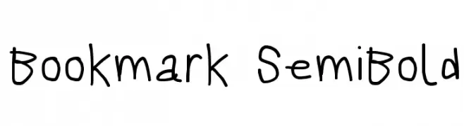 Bookmark SemiBold  Frei Schriftart Herunterladen