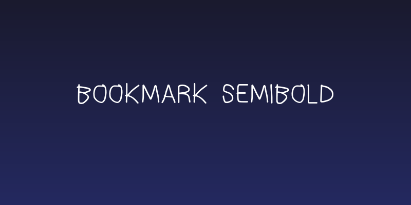 Bookmark SemiBold Social Header