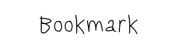 Bookmark  Frei Schriftart Herunterladen
