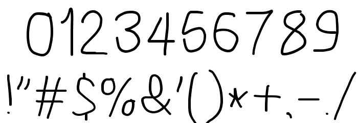 Bookmark Font OTHER CHARS