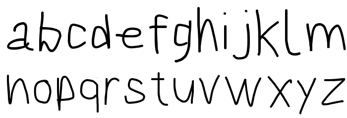 Bookmark Font LOWERCASE