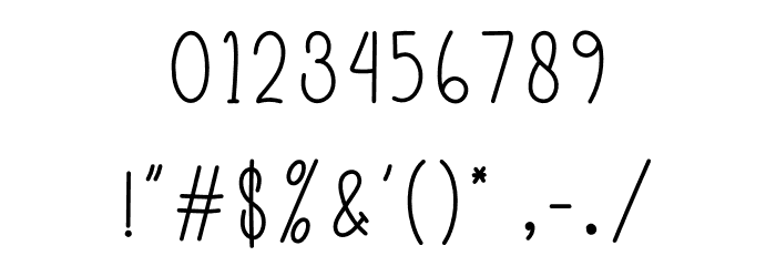 Books And Pens Font OTHER CHARS
