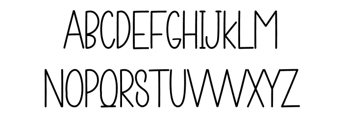 Books And Pens Font UPPERCASE
