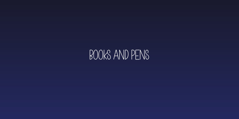 Books And Pens Social Header