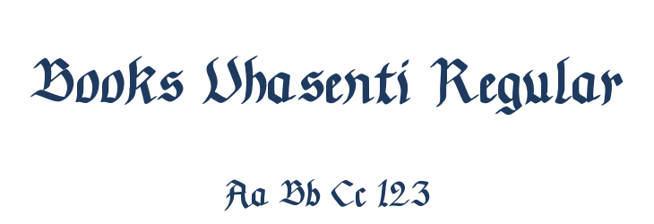 Books Vhasenti Regular Font Preview