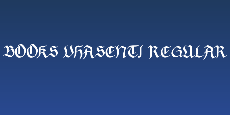 Books Vhasenti Regular Social Header