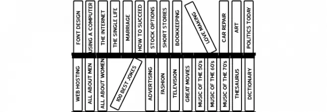 Bookshelf Titles JL Schriftart Groß