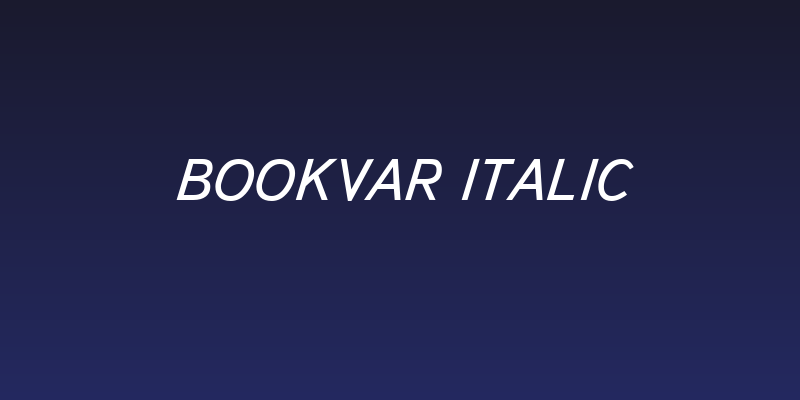 Bookvar Italic Social Header