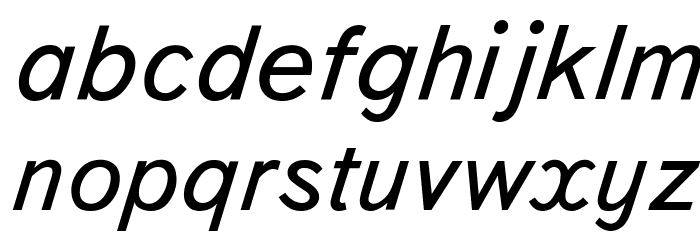 Bookvar Italic Font LOWERCASE