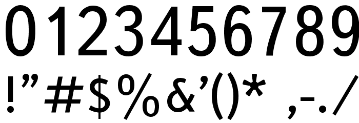Bookvar Font OTHER CHARS