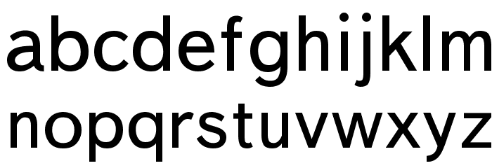 Bookvar Font LOWERCASE