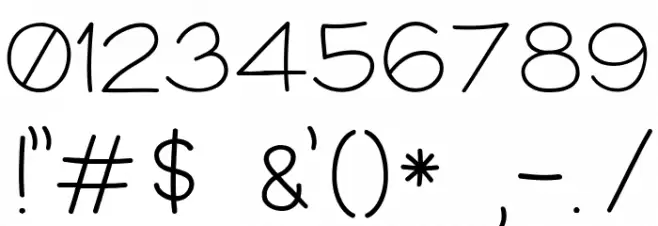 Bookworm Font OTHER CHARS