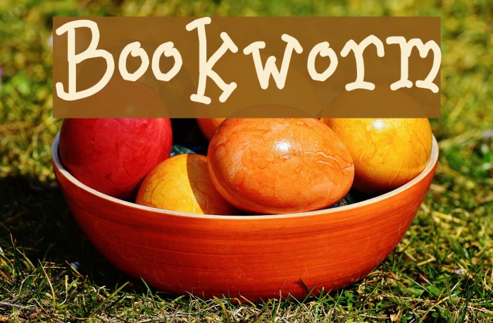 Bookworm Font examples