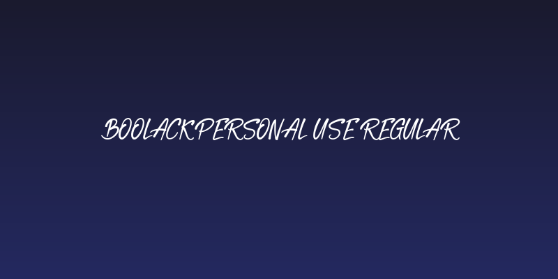 Boolack Personal Use Regular Social Header