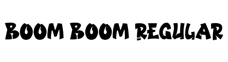 Boom Boom Regular  font caratteri gratis