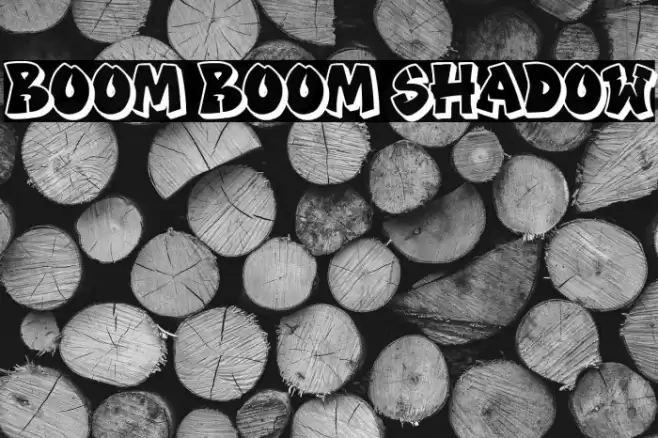 Boom Boom Shadow Font examples