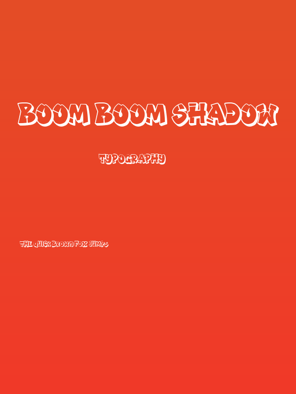 Boom Boom Shadow Poster