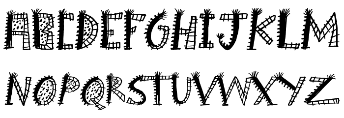 Boom Shanker Font LOWERCASE