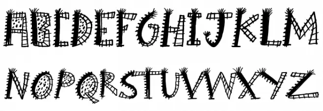 Boom Shanker Font LOWERCASE