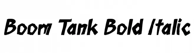 Boom Tank Bold Italic  baixar fontes gratis