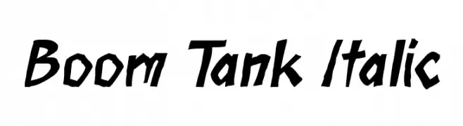 Boom Tank Italic  baixar fontes gratis