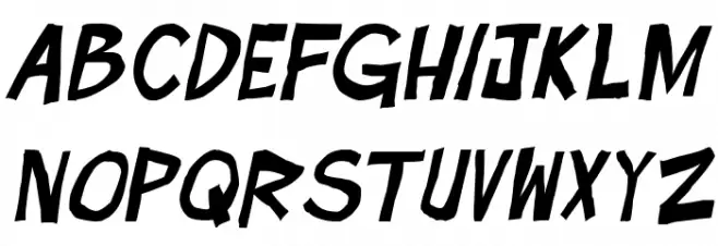 Boom Tank Italic Fonte MAIÚSCULAS