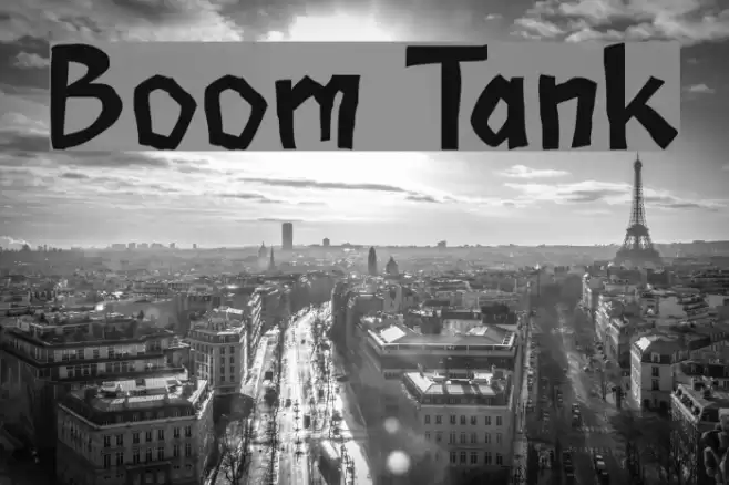 Boom Tank Шрифта examples