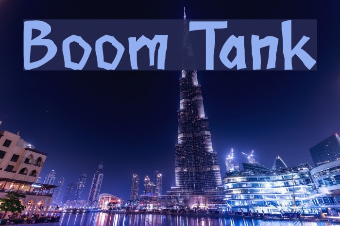 Boom Tank Шрифта examples