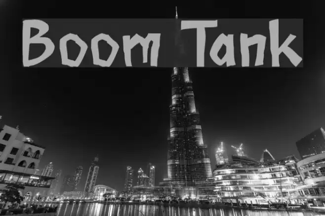 Boom Tank Шрифта examples