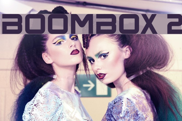 BoomBox 2 Font examples