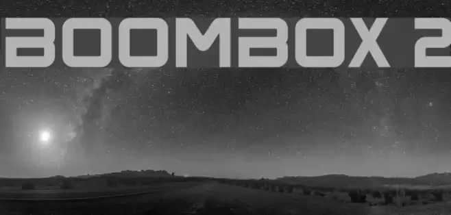 BoomBox 2 Font examples