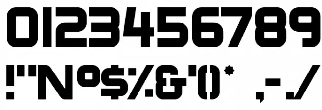 BoomBox Font OTHER CHARS