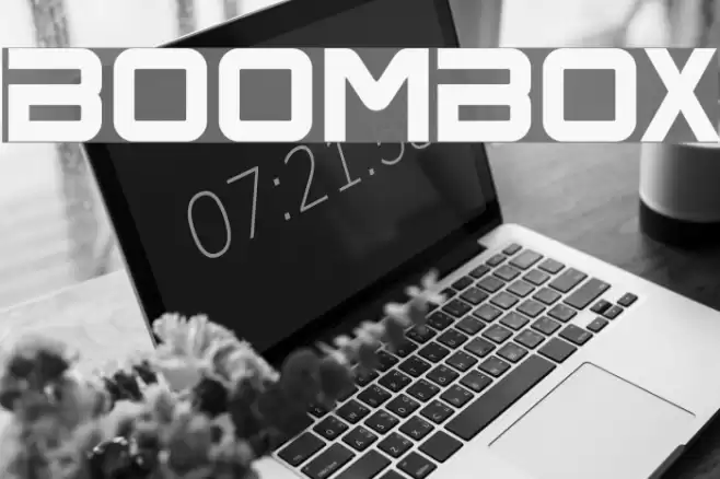 BoomBox Font examples