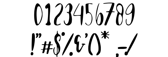Boomba Font OTHER CHARS