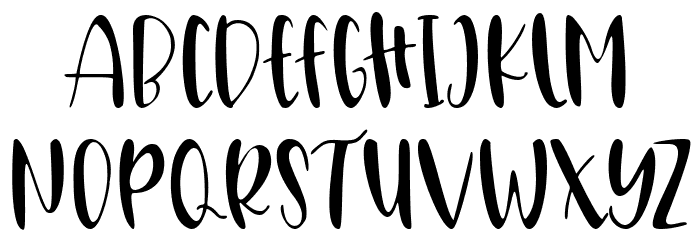 Boomba Font LOWERCASE