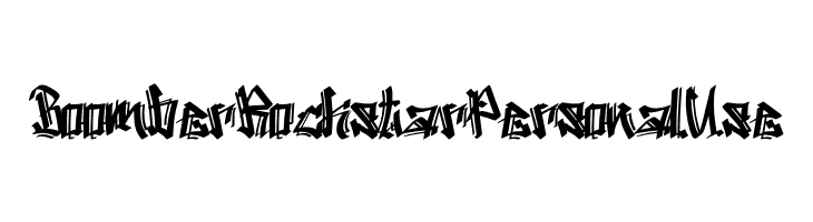 Boomber Rockstar Personal  Use  フリーフォントのダウンロード