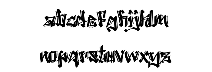 Boomber Rockstar Personal Use Font LOWERCASE