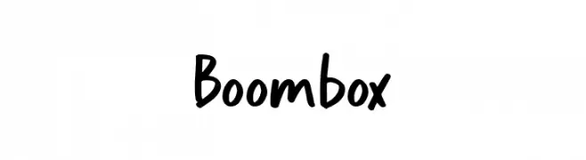Boombox  baixar fontes gratis