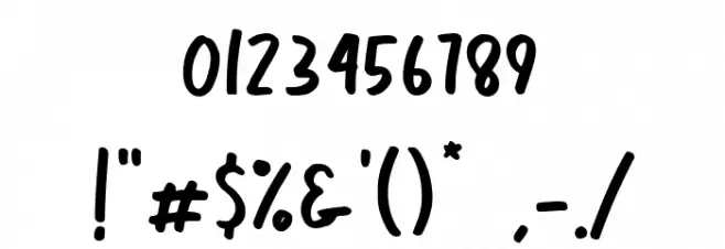 Boombox Font OTHER CHARS