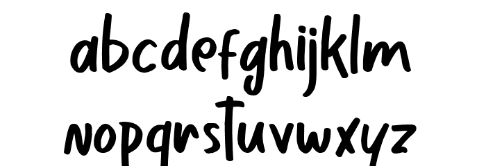 Boombox Font LOWERCASE