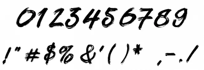 Boomboyah Font OTHER CHARS