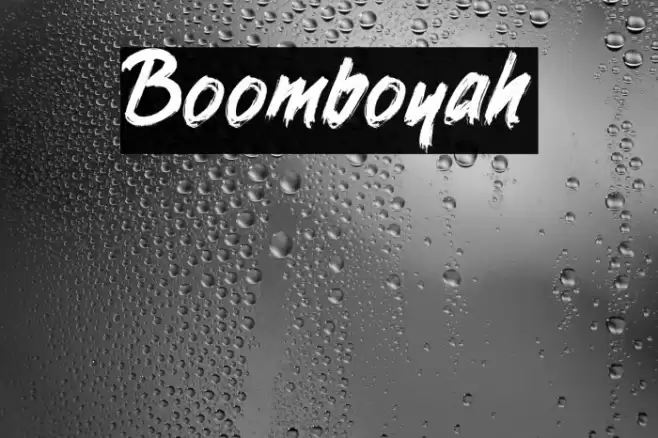 Boomboyah Font examples