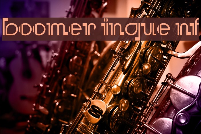 Boomer Ingue NF Font examples