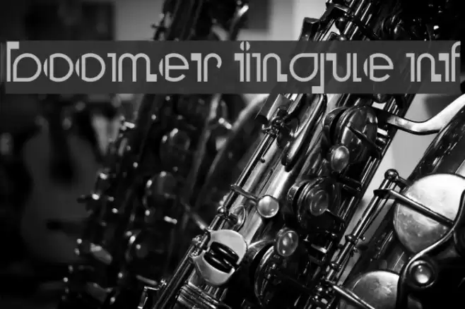 Boomer Ingue NF フォント examples
