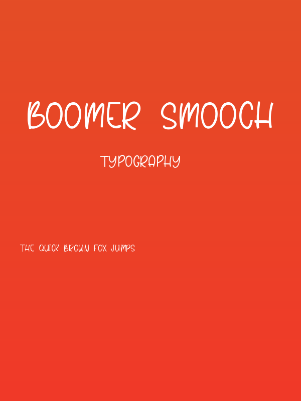 Boomer Smooch Poster