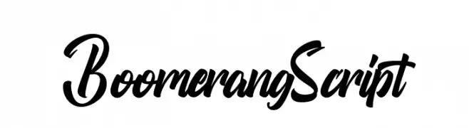 BoomerangScript  font caratteri gratis