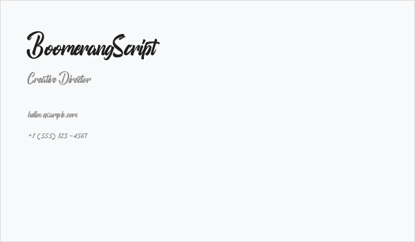 BoomerangScript Business Card