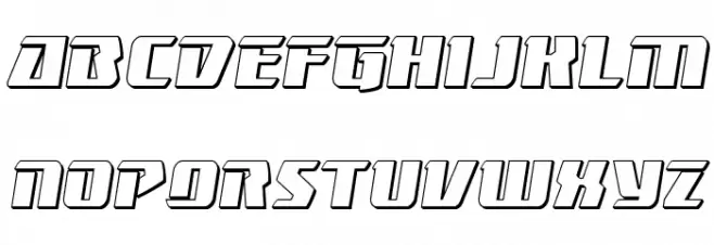 Boomhauer 3D Schriftart Groß