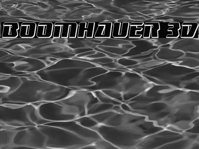 Boomhauer 3D Font examples