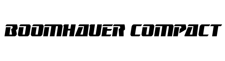 Boomhauer Compact  フリーフォントのダウンロード